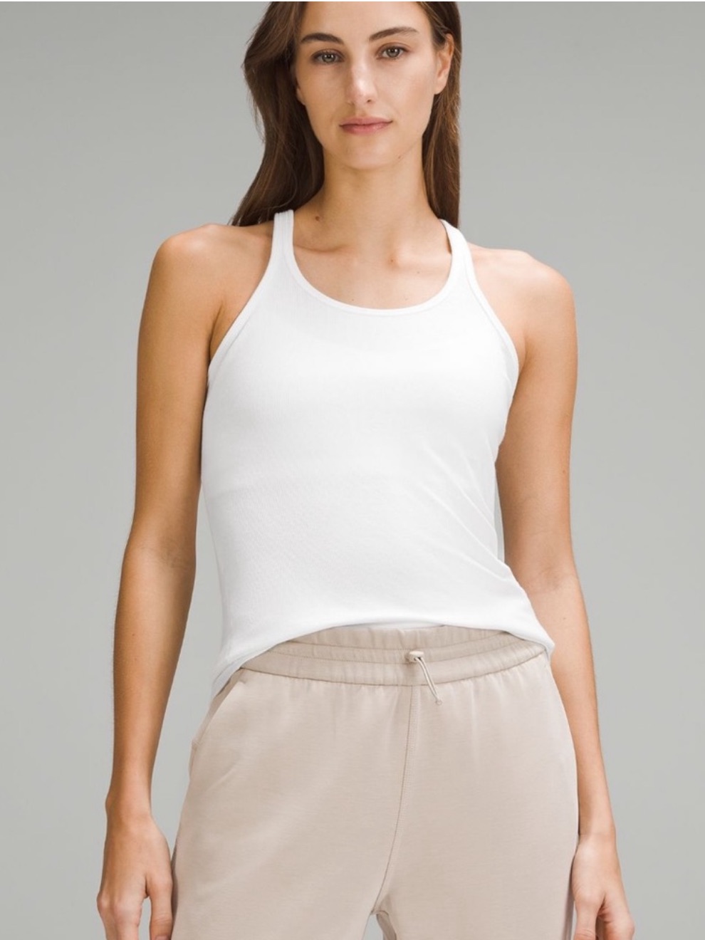Lululemon Hold Tight Thin Strap Racerback Tank | White | Size 14
